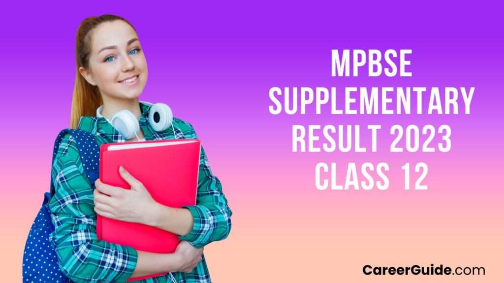 Mpbse Supplementary Result 2023 Class 12