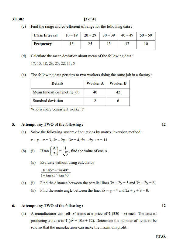 MSBTE Last Year Question Paper 3