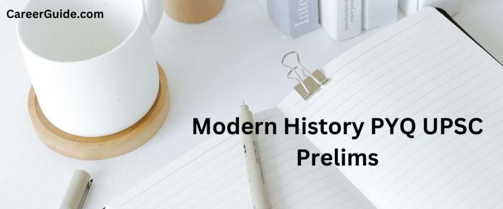 Modern History Pyq Upsc Prelims