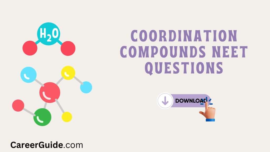 Coordination Compounds Neet Questions