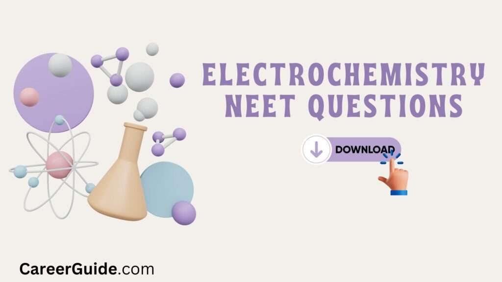 Electrochemistry Neet Questions