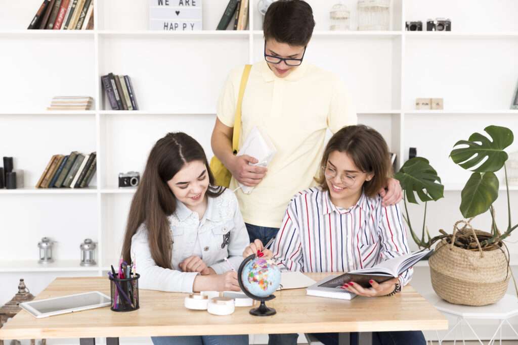 Students Doing Homework Together